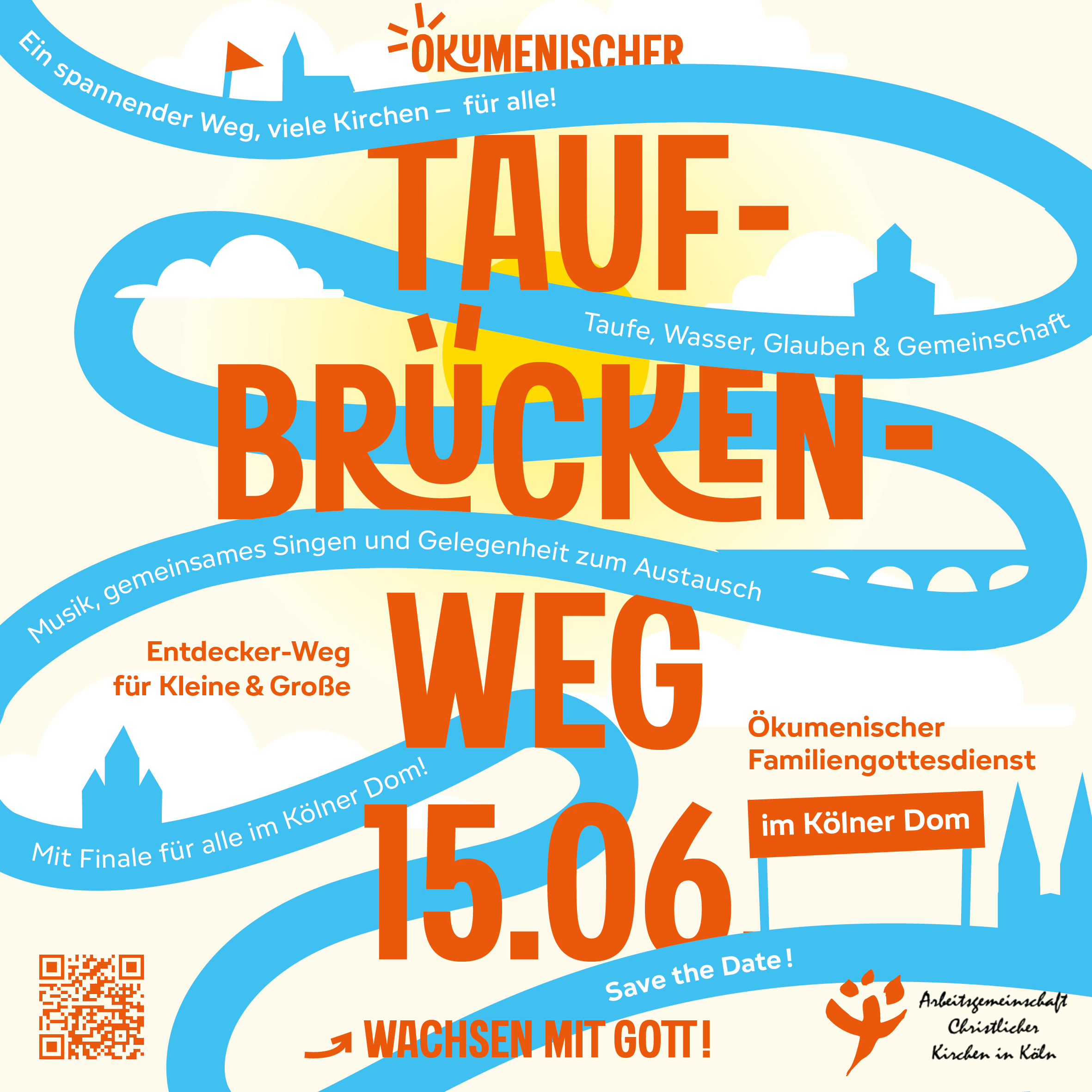 Mehr über den Artikel erfahren Ökumenischer Tauf-Brücken-Weg für Familien, 15.06.