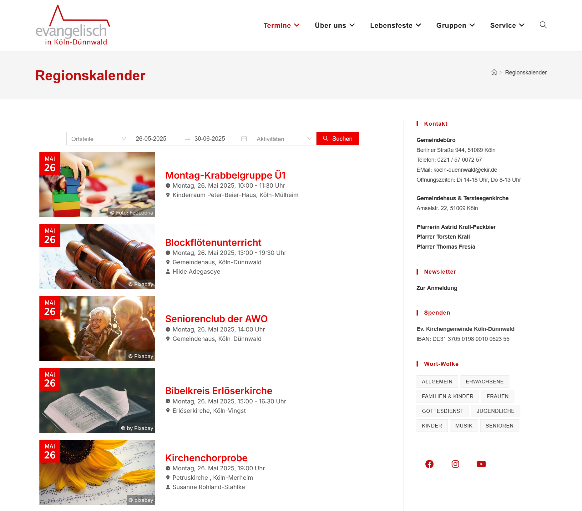 Mehr über den Artikel erfahren Kalender für die Region