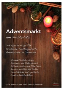 Mehr über den Artikel erfahren Adventsmarkt am Kirchplatz 29.11.