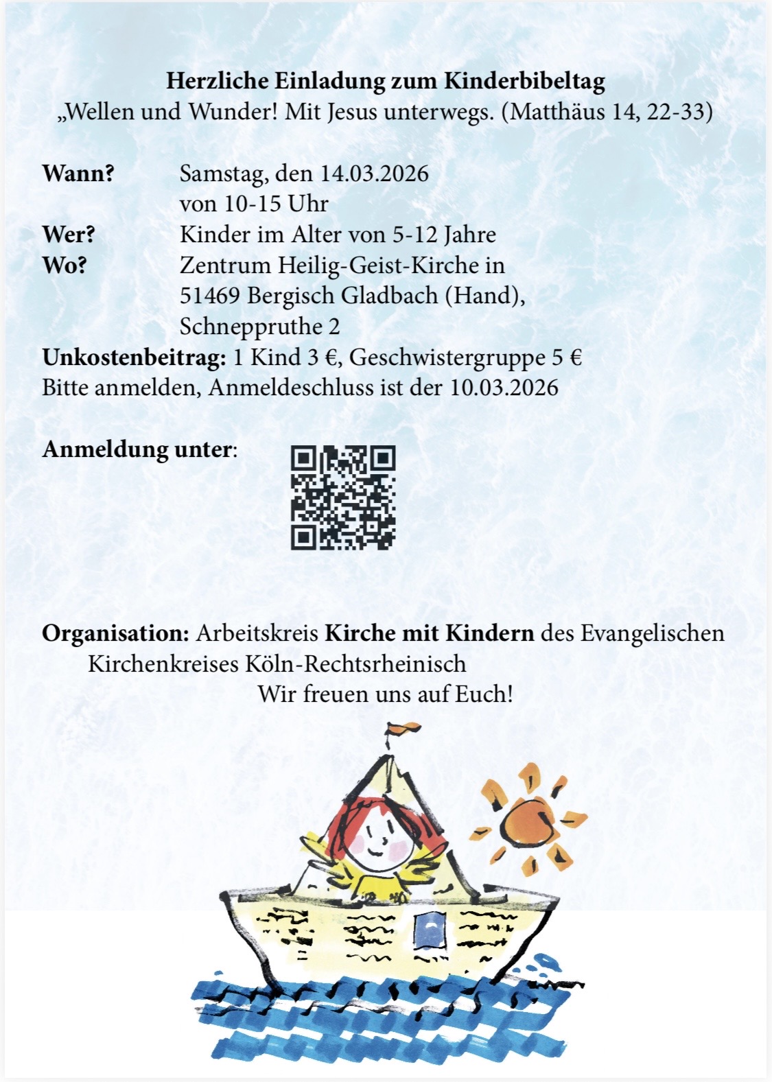 Mehr über den Artikel erfahren Kinderbibeltag 14.3.