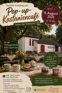 Mehr über den Artikel erfahren Kastaniencafé 9.8. & 23.8.